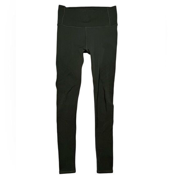 Lululemon Dark Olive Green Mesh Reveal 26” Tight Legging - Picture 6 of 11